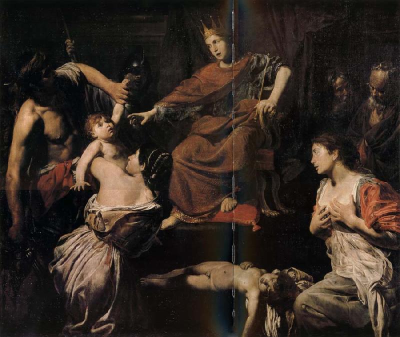 VALENTIN DE BOULOGNE Le jugement de Salomon oil painting picture